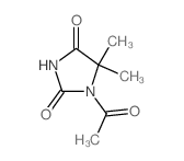 1-acetyl-5,5-dimethyl-imidazolidine-2,4-dione结构式
