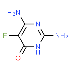 4(1H)-Pyrimidinone, 2,6-diamino-5-fluoro- (9CI) Structure