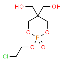 2-(2-Chloroethoxy)-1,3,2-dioxaphosphorinane-5,5-dimethanol 2-oxide结构式