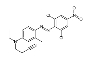 3-[[4-[(2,6-二氯-4-硝基苯基)偶氮]-3-甲基苯基]乙基氨基]丙腈结构式