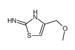 4-(甲氧基甲基)-1,3-噻唑-2-胺结构式