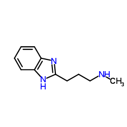 3-(1H-苯并咪唑-2-基)-N-甲基丙-1-胺结构式