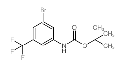 N-BOC-3-溴-5-三氟甲基苯胺结构式