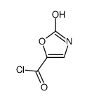 2,3-二氢-2-氧代-5-噁唑羰酰氯(9ci)结构式