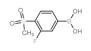 3-氟-4-甲砜基苯硼酸结构式