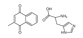 (2S)-2-amino-3-(1H-imidazol-5-yl)propanoic acid,2-methylnaphthalene-1,4-dione Structure
