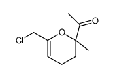 1-[6-(chloromethyl)-2-methyl-3,4-dihydropyran-2-yl]ethanone Structure
