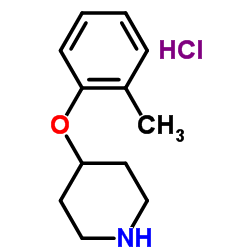 4-(2-甲基苯氧基)哌啶盐酸盐结构式