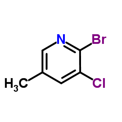 2-溴-3-氯-5-甲基吡啶结构式