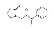 N-methyl-2-(2-oxopyrrolidin-1-yl)-N-phenylacetamide结构式