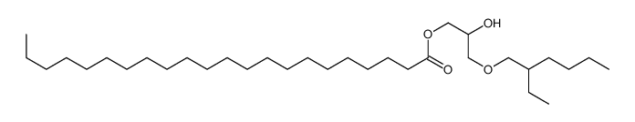 3-[(2-ethylhexyl)oxy]-2-hydroxypropyl docosanoate Structure