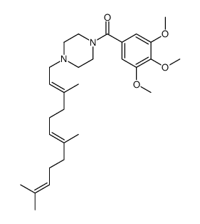 1-(3,4,5-Trimethoxybenzoyl)-4-(3,7,11-trimethyl-2,6,10-dodecatrienyl)piperazine Structure