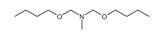 N-methyl N,N-bis(butoxymethyl)amine结构式