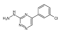 [5-(3-chlorophenyl)-1,2,4-triazin-3-yl]hydrazine结构式