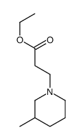 ETHYL 3-METHYL-1-PIPERIDINEPROPIONATE结构式