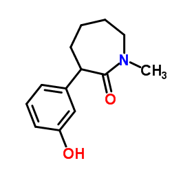 3-(3-Hydroxyphenyl)-1-methyl-2-azepanone Structure