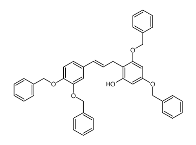 (E)-3-[2,4-bis(benzyloxy)-6-hydroxyphenyl]-1-[3,4-bis(benzyloxy)phenyl]propene Structure