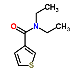 N,N-二乙基-3-噻吩甲酰胺结构式