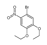 1-溴-4,5-二乙氧基-2-硝基苯结构式
