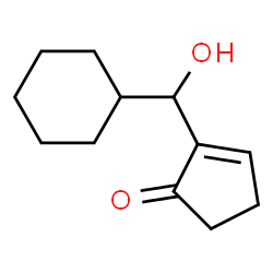 2-Cyclopenten-1-one,2-(cyclohexylhydroxymethyl)-(9CI) Structure