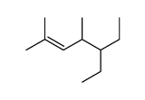 5-Ethyl-2,4-dimethyl-2-heptene Structure