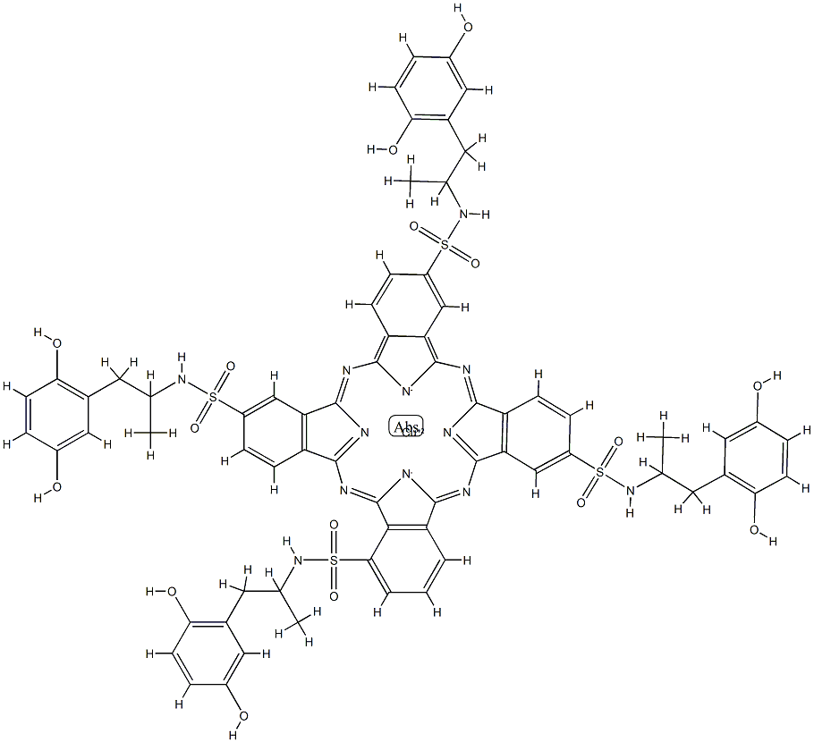 C-12 (copper phthalocyanine derivative) Structure
