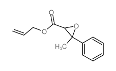 prop-2-enyl 3-methyl-3-phenyl-oxirane-2-carboxylate结构式