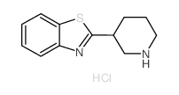 2-哌啶-3-基-1,3-苯并噻唑盐酸盐结构式