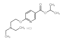 6-(2-Diethylaminoethoxy)nicotinic acid isopropyl ester hydrochloride结构式