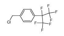 1-CHLOROMETHYL-4-(1,2,2,2-TETRAFLUORO-1-TRIFLUOROMETHYL-ETHYL)-BENZENE Structure