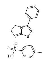 3-phenyl-5,6-dihydroimidazo[2,1-b]thiazolium tosylate结构式