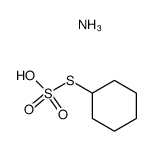ammonium S-cyclohexyl thiosulphate Structure