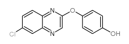 6-CHLORO-2-[(4-HYDROXYPHENYL)OXY]QUINOXALINE structure