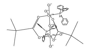 [Os(IV)2(μ-O)(μ-O2CC(CH3)3)2Cl4(PPh3)2] Structure
