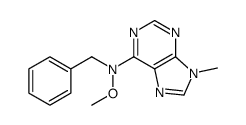 N-benzyl-N-methoxy-9-methylpurin-6-amine结构式