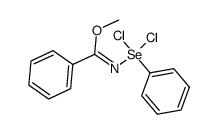 methyl N-(phenyldichloroseleno)benzimidate Structure