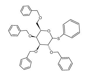 phenyl 2,3,4,6-tetra-O-benzyl-1-thio-β-D-galactopyranoside结构式