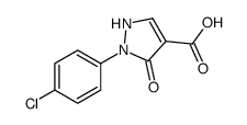 2-(4-chlorophenyl)-3-oxo-1H-pyrazole-4-carboxylic acid Structure