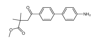 methyl 4-(4'-amino-1,1'-biphenyl-4-yl)-2,2-dimethyl-4-oxobutanoate结构式