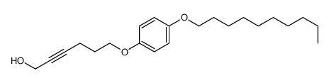 6-(4-decoxyphenoxy)hex-2-yn-1-ol Structure