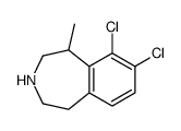 6,7-dichloro-5-methyl-2,3,4,5-tetrahydro-1H-3-benzazepine Structure