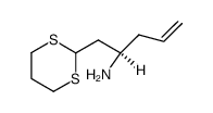 (R)-1-(1,3-dithian-2-yl)pent-4-en-2-amine结构式