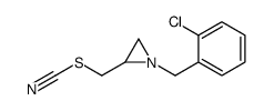 [1-[(2-chlorophenyl)methyl]aziridin-2-yl]methyl thiocyanate Structure