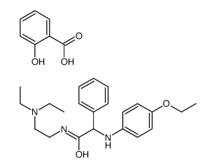 N-[2-(diethylamino)ethyl]-2-(4-ethoxyanilino)-2-phenylacetamide,2-hydroxybenzoic acid结构式