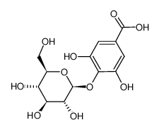 gallic acid 4-O-β-D-glucopyranoside结构式