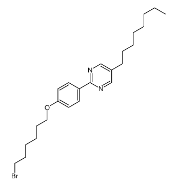 2-[4-(6-bromohexoxy)phenyl]-5-octylpyrimidine Structure