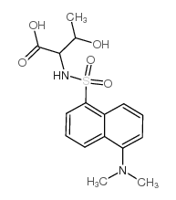 N-丹磺酰基-DL-苏氨酸环己基铵盐结构式