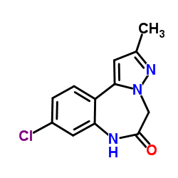 9-Chloro-2-methyl-5H-pyrazolo[1,5-d][1,4]benzodiazepin-6(7H)-one Structure