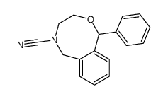 1-PHENYL-3,4,5,6-TETRAHYDRO-1H-2,5-BENZOXAZOCINE-5-CARBONITRILE Structure