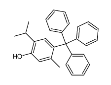 4-Oxy-2-methyl-5-isopropyl-tetraphenylmethan Structure
